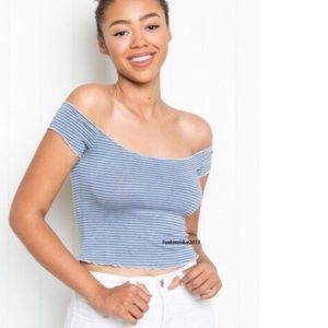 brandy off the shoulder top